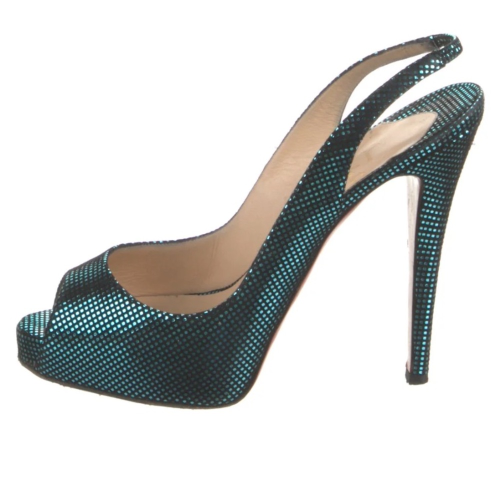 Christian Louboutin Suede Slingback Sandals